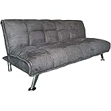 Divano Letto Clic Clac Samira Russell - Grigio Scuro, Rosso E Grigio Chiaro, 170x75 Cm