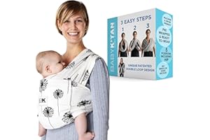 Original Baby K'tan Baby Carrier: #1 Easy Pre-Wrapped, Soft, Slip-On, No Rings, No Buckles | 5 in 1 Baby Sling Gift | The Best Hands Free Infant Wrap For Newborn to Toddler up to 35lb (See Size Chart)
