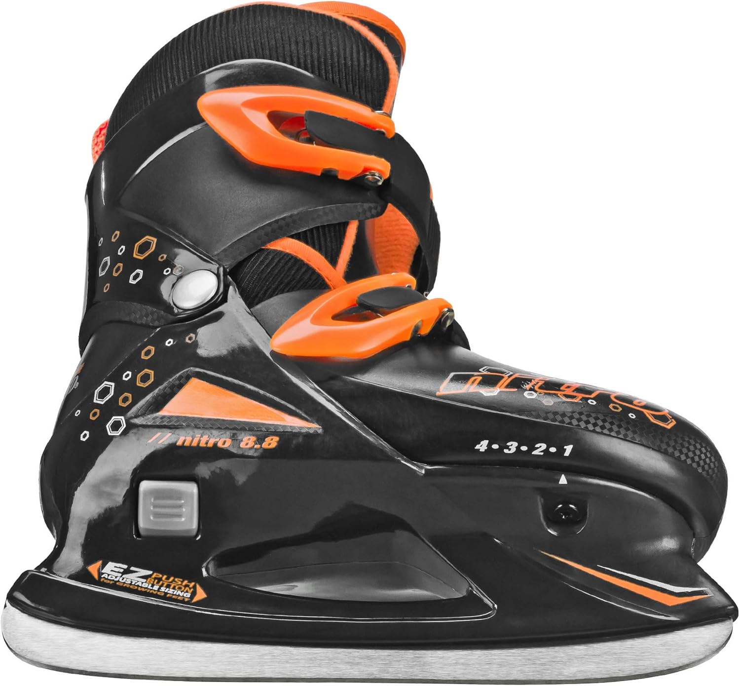 Lake Placid Boys Nitro 8.8 Adjustable Ice Skates : Sports & Outdoors