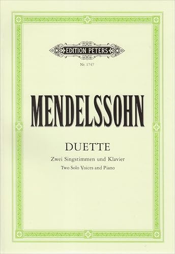 Download Mendelssohn Nr.1747 Duette Zwei Singstimmen und Klavier PDF