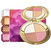 Eyes & Cheeks Makeup Palette - 4-in-1 Eyeshadow, Blush, Highlighter & Bronzer with Smooth Velvet Texture that Blends Easy, Travel-Friendly Full Face Makeup Kit, Perfect Palette Gift for Women