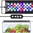 SEAOURA 24/7 Mode LED Aquarium Light for Plants-Full Spectrum Fish Tank Light with Timer, Auto On/Off, 7 Colors, Adjustable Brightness, 3 Modes for 18 Inch to 24 Inch Freshwater Tank, 18W