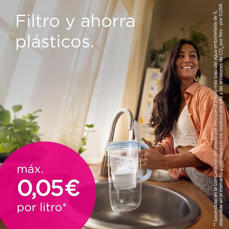 Cartucho filtrante de água brita maxtra pro cal expert pack 4 | substituição original dos jarros brita com filtração extra de cal e proteção para eletrodomésticos: para bebidas quentes