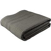 GILDEN TREE Waffle Bath Sheet Large Bath Towels Quick Dry Thin Body Towels, 40x80 Oversized Bath Towels for Adults, Classic Style (Stone)