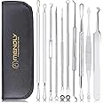 Blackhead Remover Pimple Popper Tool Kit 10 Pcs, Comedone Pimple Extractor Tool, Acne Kit for Blackhead, Whitehead Popping, Z