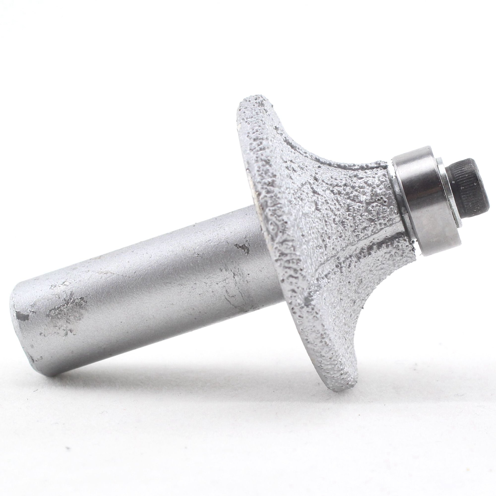 ILOVETOOL Head Radius 12mm 15/32" inch Diamond BRAZED Profile Wheel Router Bit Bullnose Coarse Grit 60 Marble Granite Stone Hells Tile