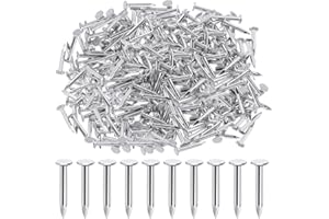 Rustark 300Pcs 1-1/4 Inch 30mm Galvanized Roofing Felt Nails Asphalt Nails Slating Nails Cement Siding Nails for Roof Repair,