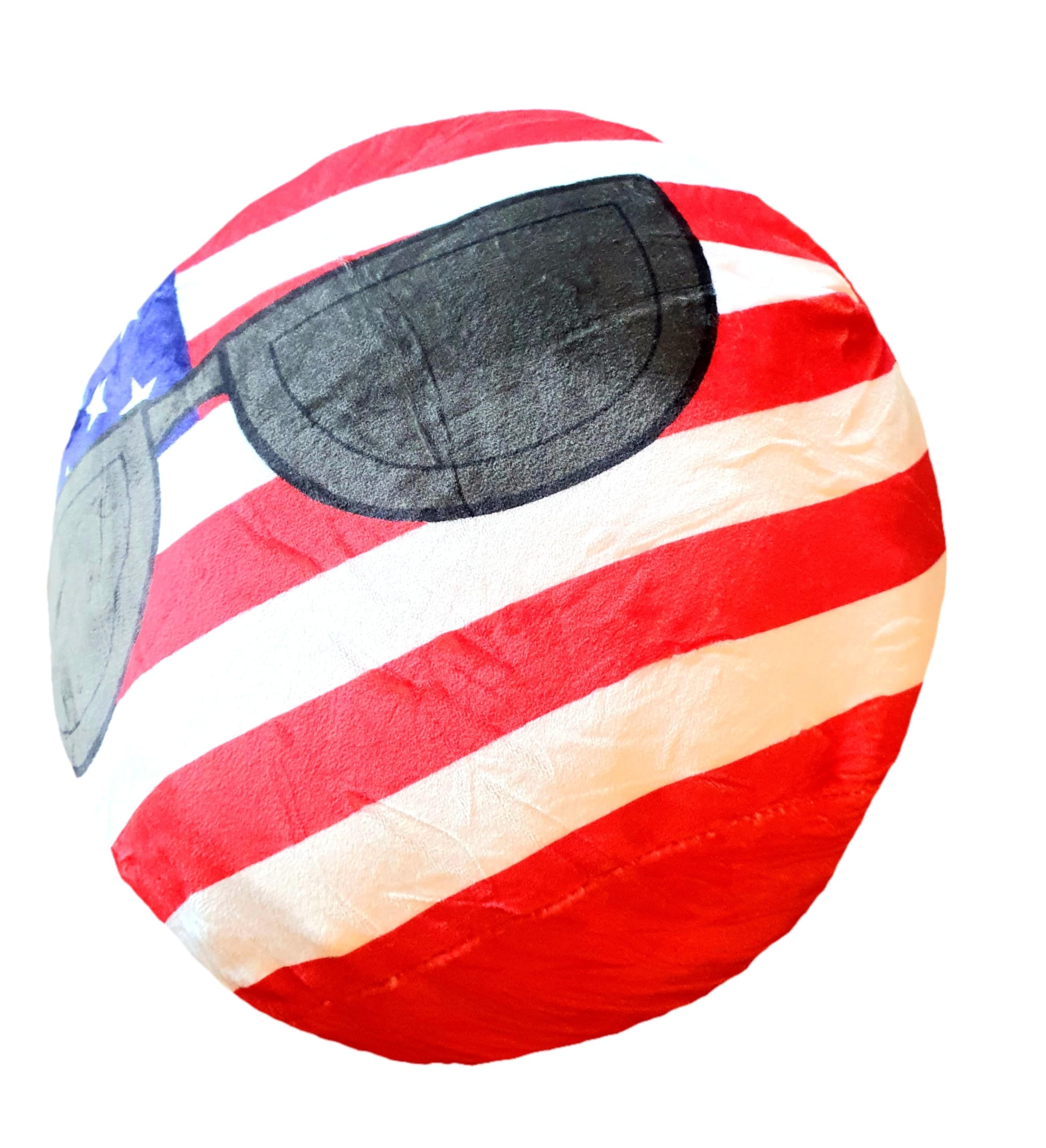 USA 30cm Countryballs Country Ball Cute United States of America Sunglasses North American Flag Cuddly Meme Ball Toy Gift Pillow