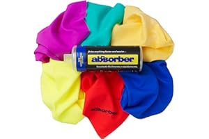 The Absorber® Small 17-Inch x 13-Inch with Textured Surface - Synthetic Premium Drying Chamois Cloth for Car - Super Absorben