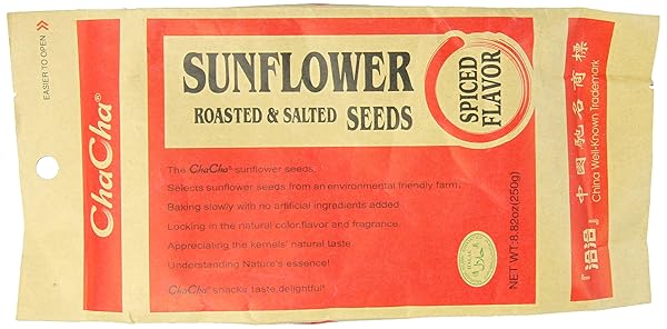 CHA CHA SUNFLOWER SEEDS, SPICED FLAVOR, 8.82 OUNCE