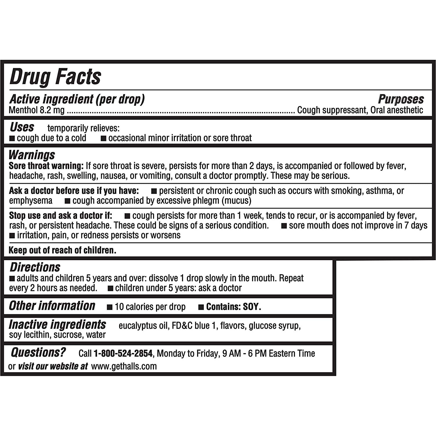 HALLS Relief Ice Peppermint Flavor Cough Drops, 12 Bags (360 Total Drops) : Cough Drops : Grocery & Gourmet Food