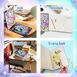 Pearoft Unicorn Diamond Painting Notebook Set 2pcs Kids Stationery Gift view 5