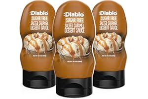 Diablo Sugar Free Dessert Sauce - Gluten-Free Syrup, Drizzle Sweetener, Keto Friendly Flavoring Topping, Perfect for Gifting,