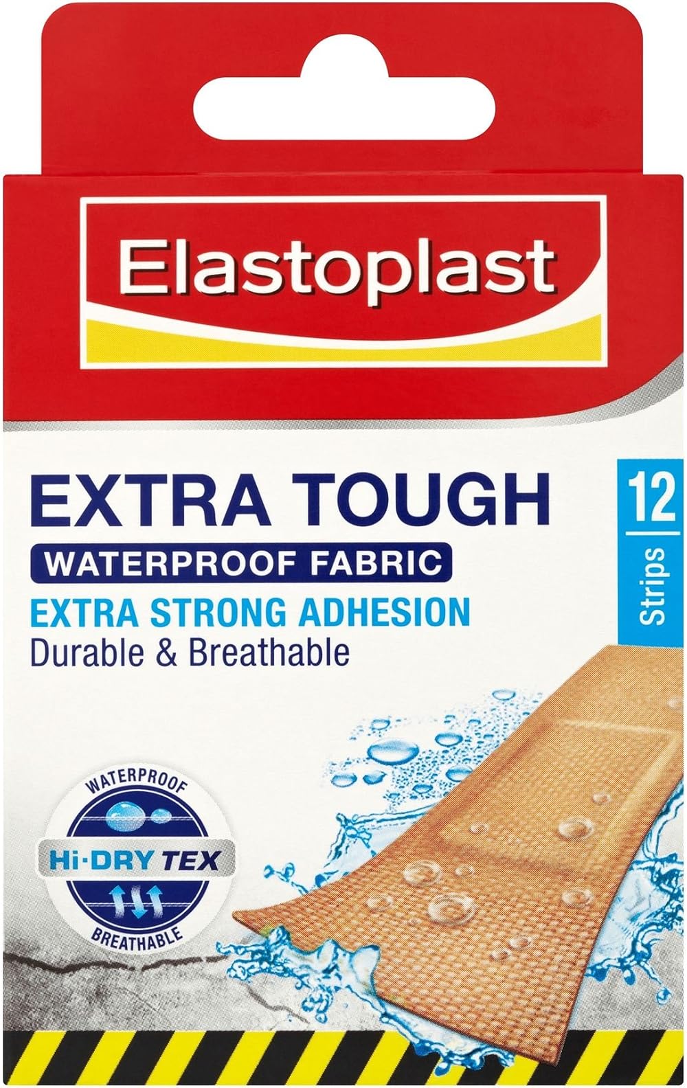 Elastoplast Extra Tough Waterproof Fabric Plasters 10 x 12 Strips