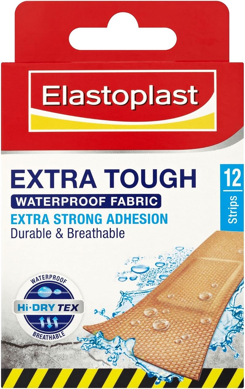 Elastoplast Extra Tough Waterproof Fabric Plasters 10 x 12 Strips
