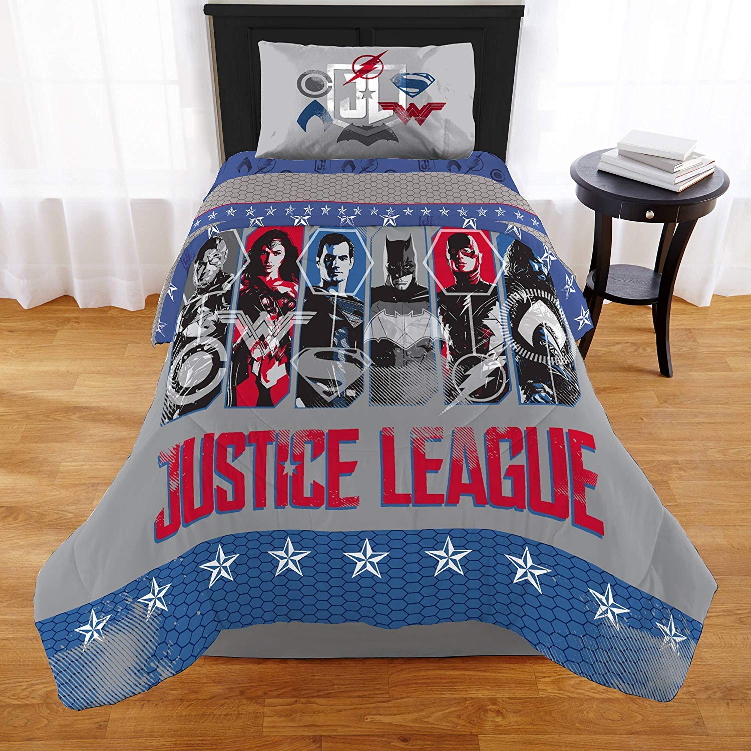 Justice League Movie 2017 5pc Twin Comforter And Sheet Set Bedding Collection Kids Home Store Comforter Sets