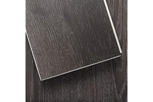 Lucida Surfaces Luxury Vinyl Flooring Tiles | Interlocking Flooring for DIY Installation | 10 Wood-Look Planks | MaxCore Ultra | 24.5 Sq. Feet (10 Planks, Storm Black, 10)