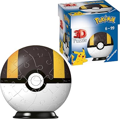 Ravensburger Pokemon Ultra Ball 3D Jigsaw Puzzle Ball 54 Pieces Kids 6+