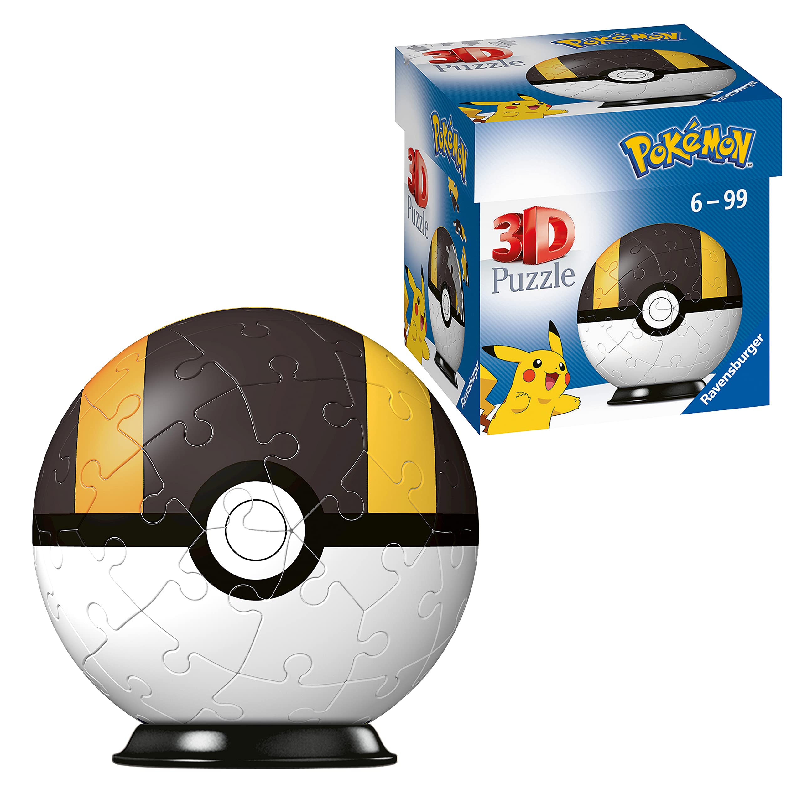 Ravensburger Pokemon Ultra Ball - 3D Jigsaw Puzzle Ball for Kids Age 6 Years Up - 54 Pieces - No Glue Required - Pokeball