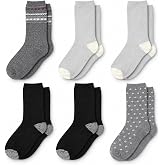Cuddl Duds Women Super Soft Easy Care Crew Midweight Socks 6 Pair