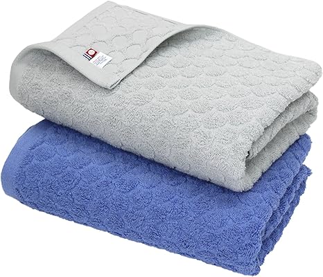 Amazon Hiorie ヒオリエ 今治タオル 認定 バスタオル ドット 2枚セット アソート2色01 日本製 ジャガード 今治ブランド タオルセット ホーム キッチン オンライン通販