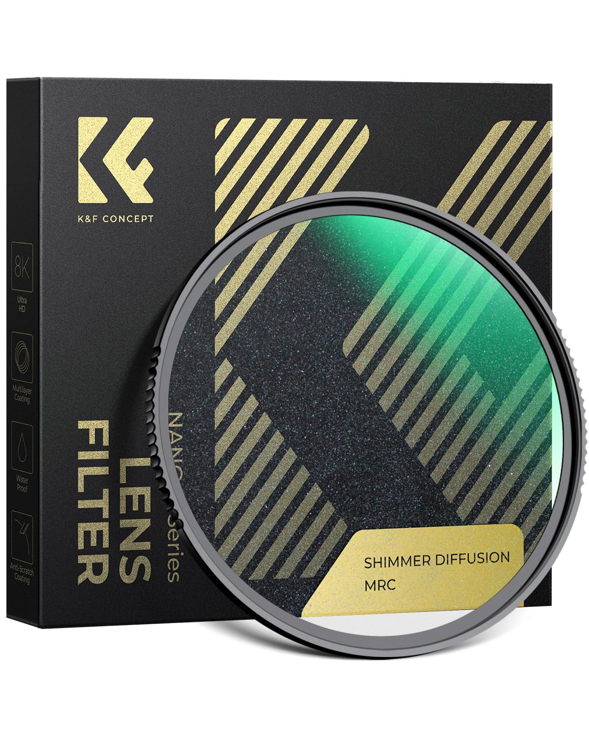 K&F CONCEPT 49mm Shimmer Diffusion 1 Filter Glimmer Effect Multi Coating Optiacl Glass Lens Filters (Nano-X Series)