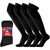 4 Pairs of Over The Knee Non-Binding Cotton Diabetic Neuropathy Socks