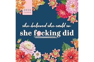 2026 She Believed She Could So She F*cking Did Wall Calendar