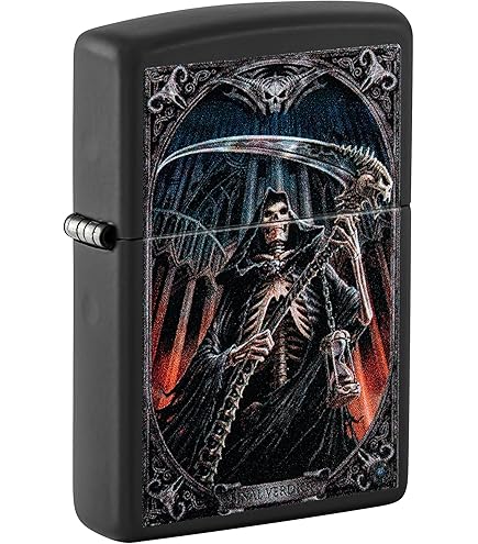 Amazon.com: Zippo Lighter: Grim Reaper Gambling - Street Chrome