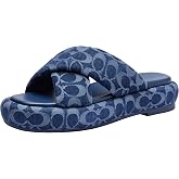 COACH womens Penelope Signature C Sandals | Casual Sandals