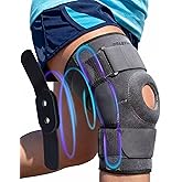 Sparthos Hinged Knee Brace for Larger Legs - Adjustable Stabilizing Support for ACL, MCL, Meniscus Tear, Arthritis - Open Patella - For Men and Women (Plus Size, XXX-Large, Ideal for Thighs 20"-28")