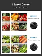 Reemix Juicer Centrifugal 3-Inch Wide Mouth Dual Speed Stainless Silver 500W view 3