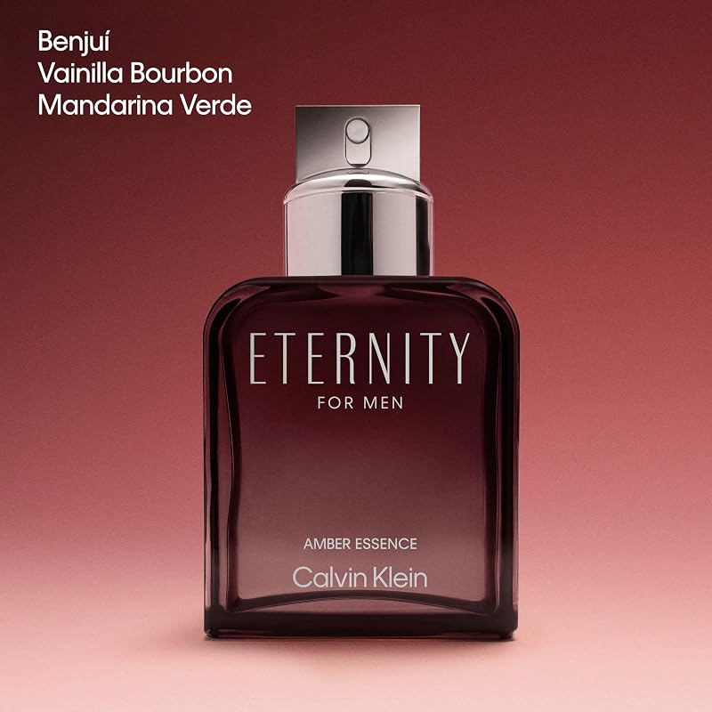 Essência Âmbar da Eternidade para Homens | Fragrância masculina com notas de tangerim verde italiano e baunilha bourbon | Duradoura | 200 ml