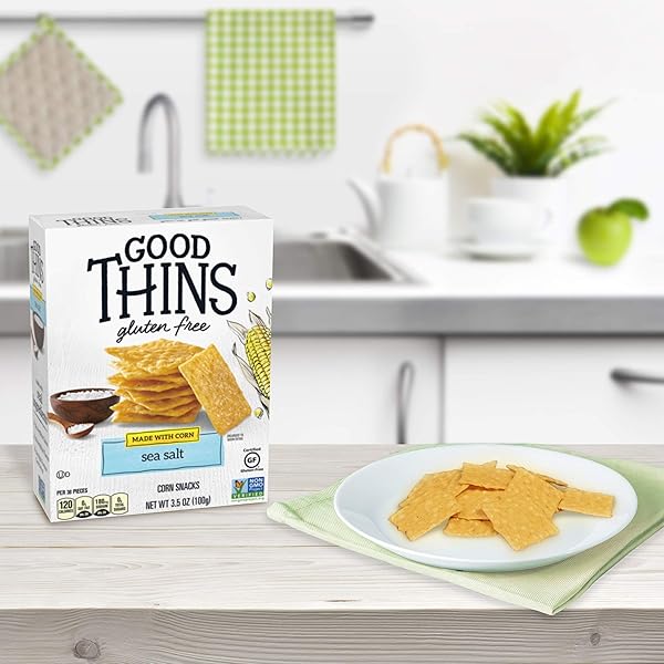 GOOD THINS SEA SALT CORN SNACKS GLUTEN FREE CRACKERS, 3.5 OZ