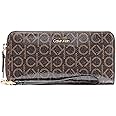 Calvin Klein Key Item Saffiano Continental Zip Around Wallet with Wristlet Strap