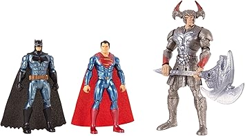 Justice League - Pack de 3 muñecos Batman, Superman y Steppenwolf (Mattel FGG57): Amazon.es: Juguetes y juegos