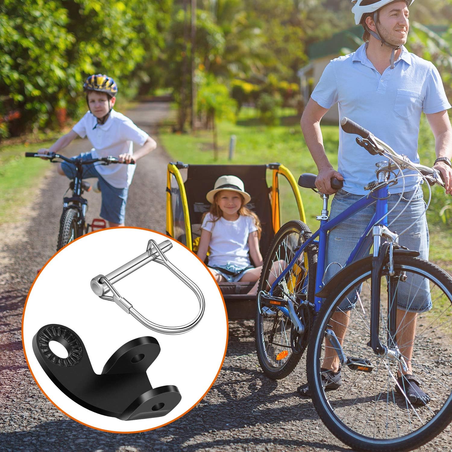 135Degree Coupler Bike Trailer Coupler Bicycle Trailer Hitch Adapter