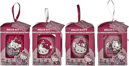 Hello Kitty Lot De 4 Boules De Noël Amazonfr Cuisine Maison