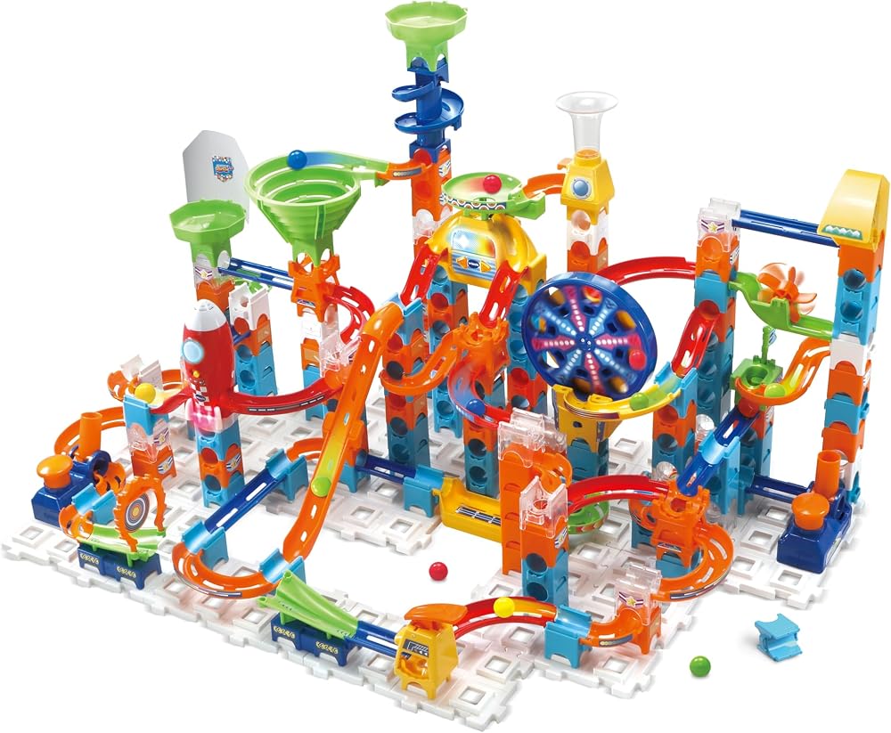VTech Marble Rush Adventure Set with 128 Building Pieces and 10 Marbles
