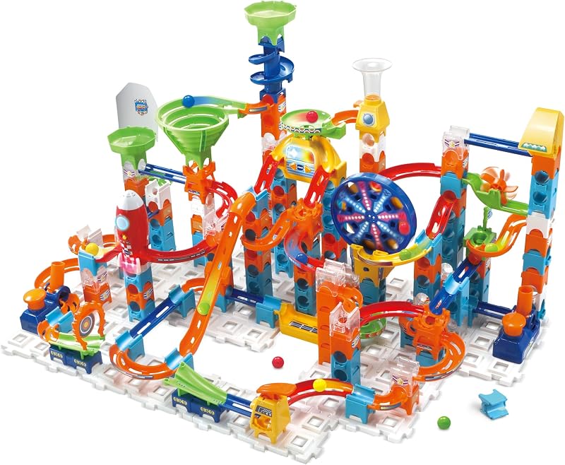 VTech Marble Rush Adventure Set with 128 Building Pieces and 10 Marbles