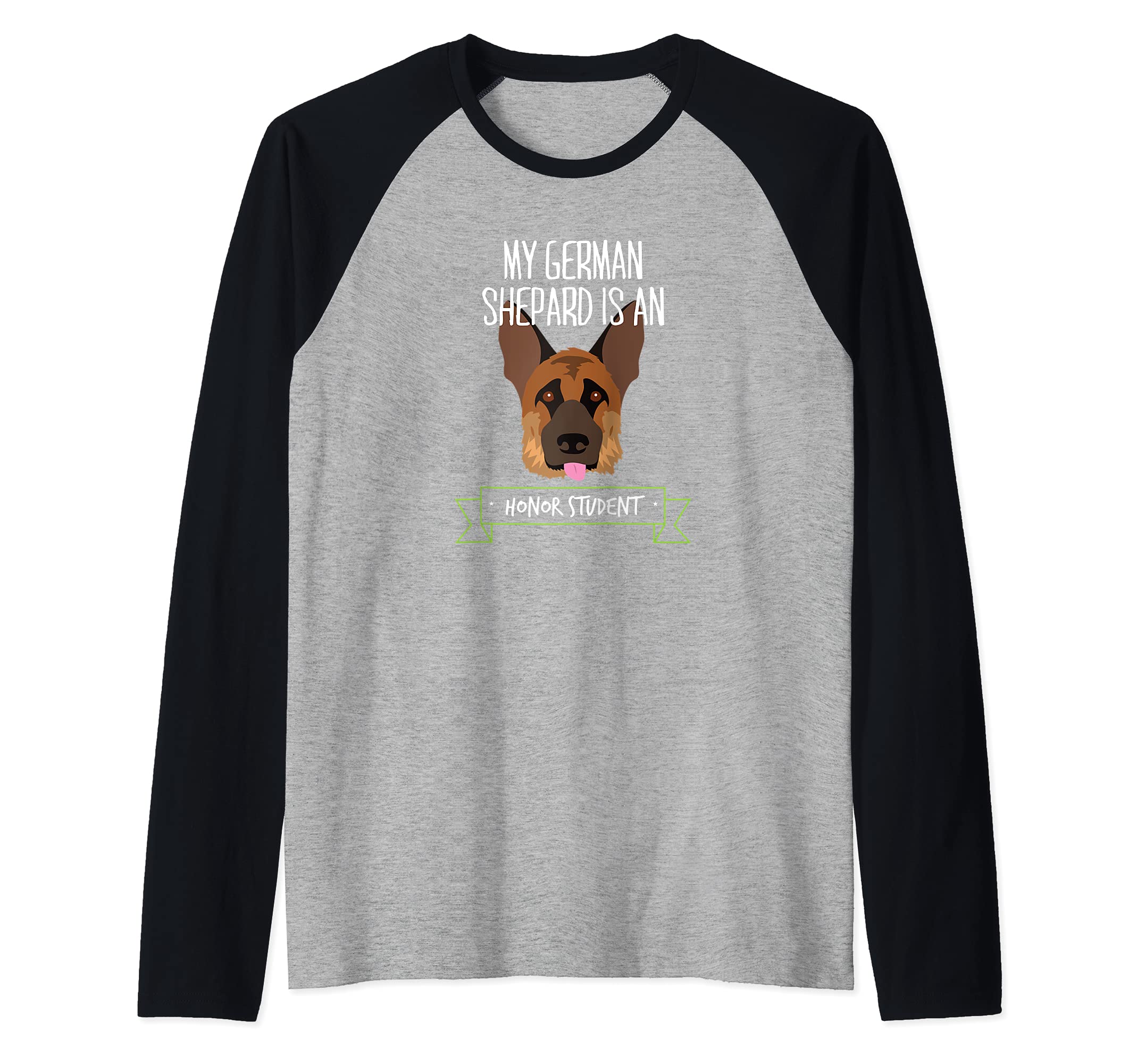 German Shepard Dog Training Raglan Baseball Tee