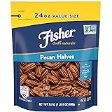 Fisher Chef's Naturals Pecan Halves, 24oz, Naturally Gluten Free, No Preservatives, Non-GMO