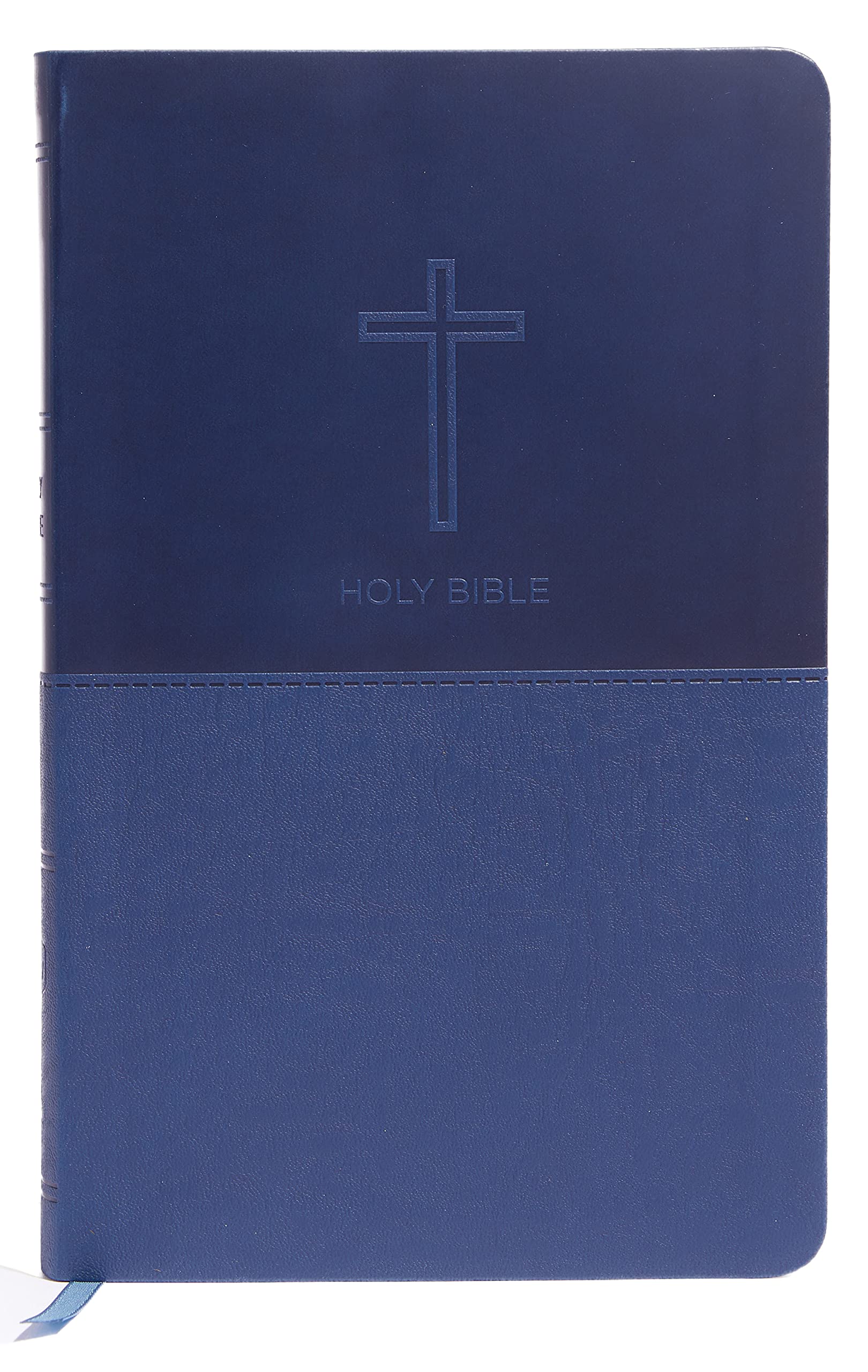 NKJV, Value Thinline Bible, Blue Leathersoft, Red Letter, Comfort Print: Holy Bible, New King James Version