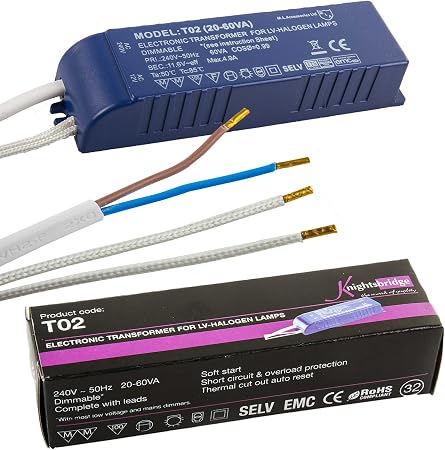 Transformateur électronique - SALUTUYA - 220V à 12V - 20-60W - Ultra