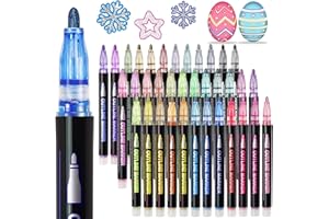 KOUSICOO Muchcute Shimmer Markers Outline Glitter Gel Pens: 36 Stocking Stuffers Tween Teen Girl Gifts Trendy Stuff Cute Things Arts Crafts Supplies Kids Ages 4 5 6 7 8 9 10 12 14 16 18 Year Old Present Ideas