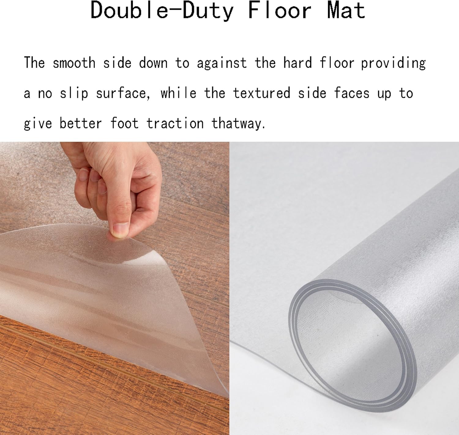 Office Chair Mat for Hard Wood Floors 36"x47" Heavy Duty Floor Protector Easy Clean: Home Improvement