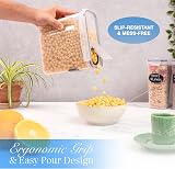 nuovva Cereal Storage Containers 4Pcs Set 4L BPA Free Plastic Kitchen view 5