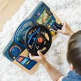 Melissa & Doug Vroom & Zoom Wooden Dashboard Steering Wheel Toy view 5