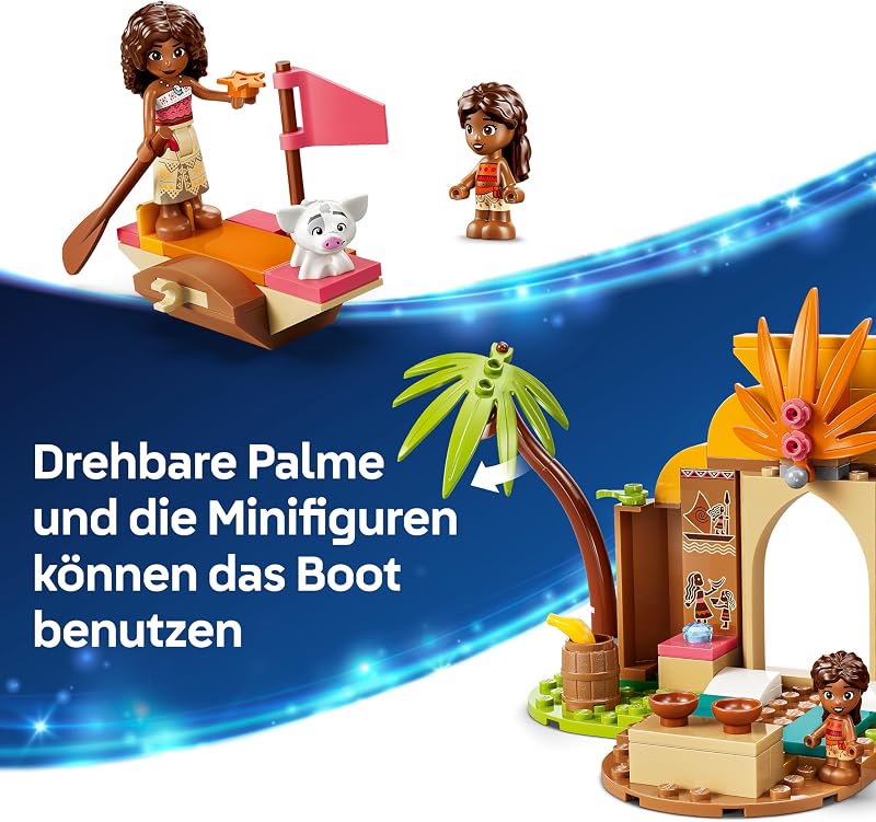 Disney Princess Vaianas Hütte und Boot 43282