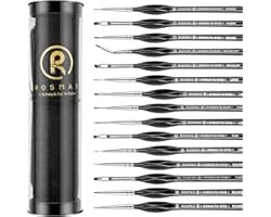 Rosmax Acrylic Paint Brushes Set Series X 15PCS Miniature Paint Brushes, Fine Detailing for Acrylics, Oils, Watercolors & Mor